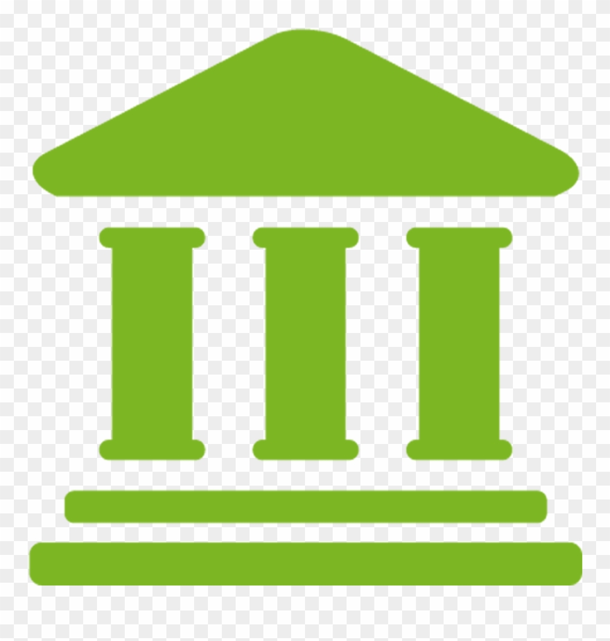Dbvisit University - Person At Bank Icon Clipart