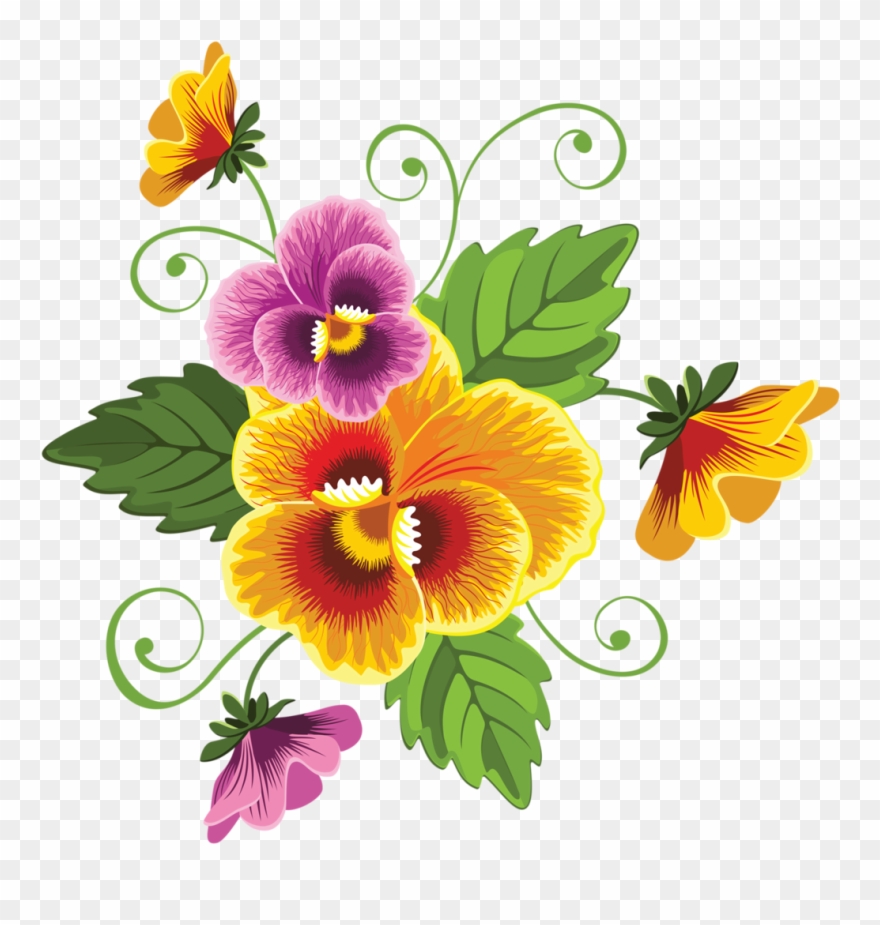 Png Clip Art - Beautiful Art Picture Flowers Transparent Png
