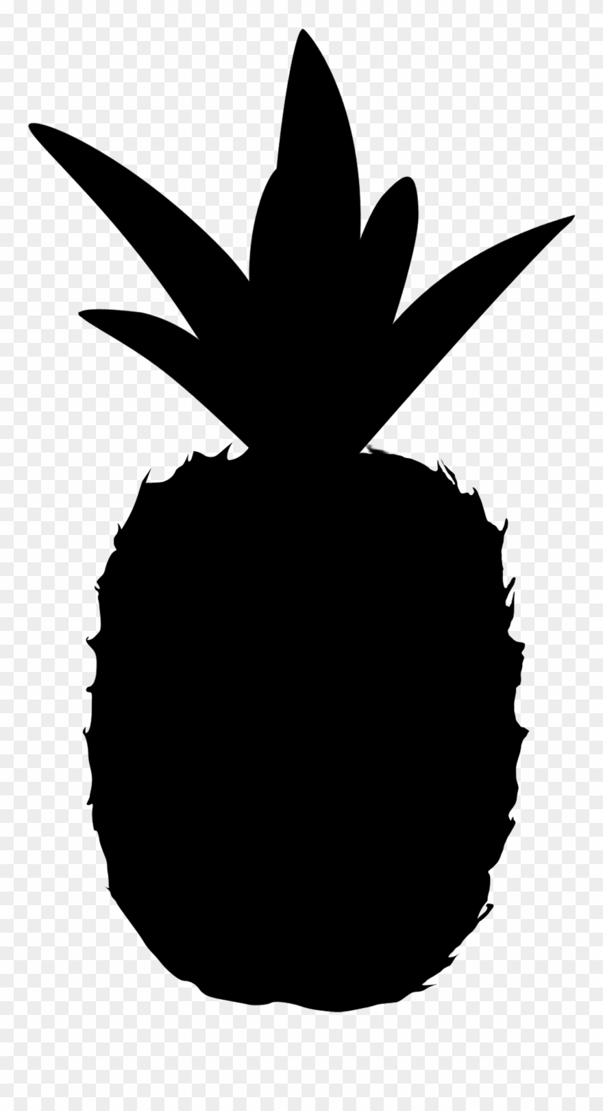 Pineapple - Pineapple Silhouette Transparent Background Clipart