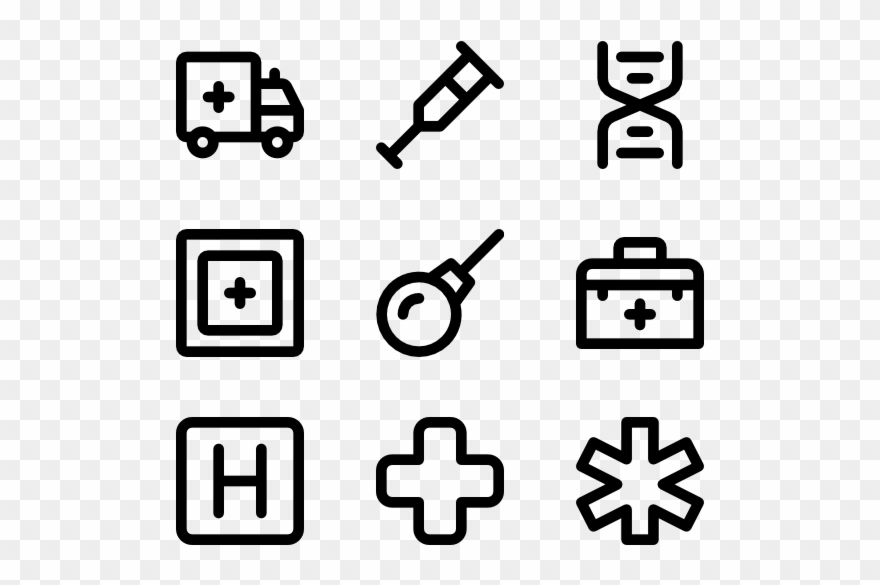 Hospital - Breakfast Icons Clipart