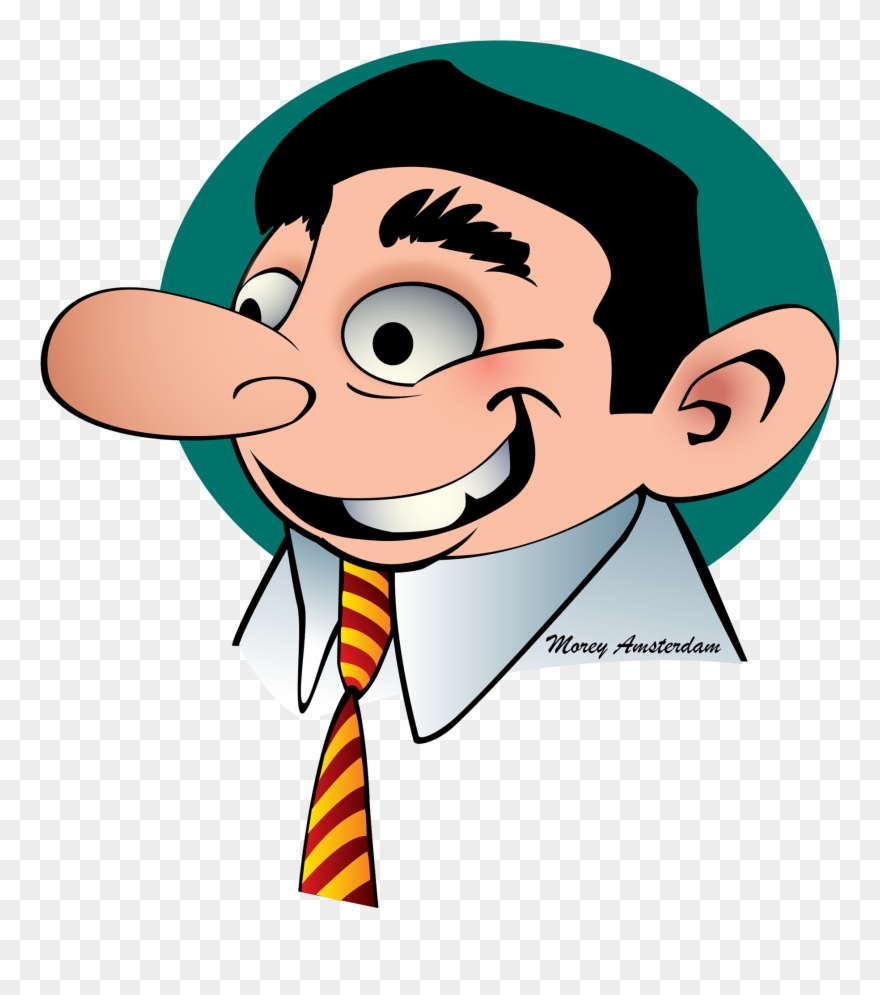 Caricature Of A Very Funny Man Clipart