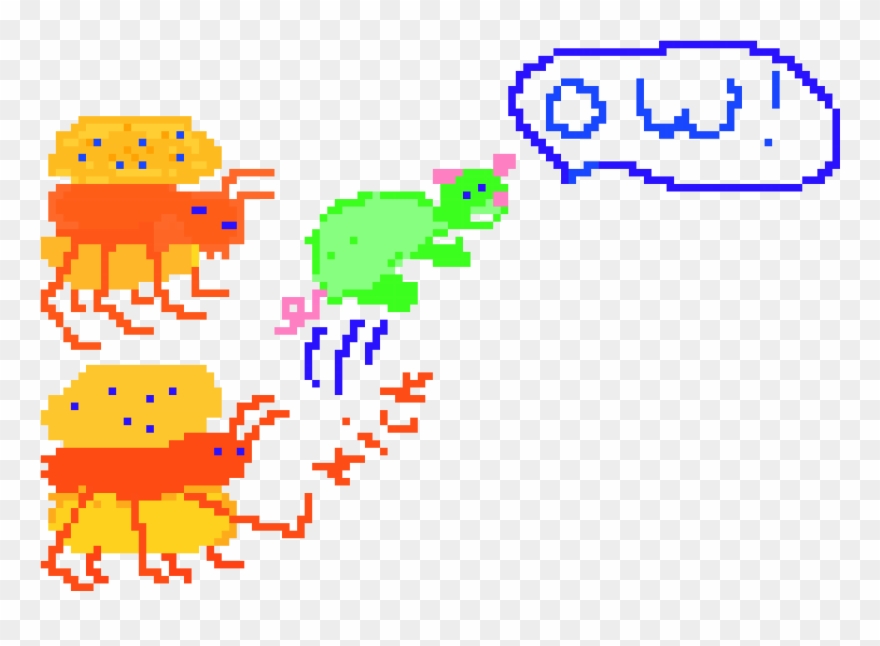 Burger Bugs Kick My Grandma's Turtle Pigs Clipart