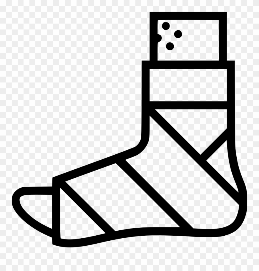 Bandaged Foot - Chiang Mai Design Week 2018 Clipart