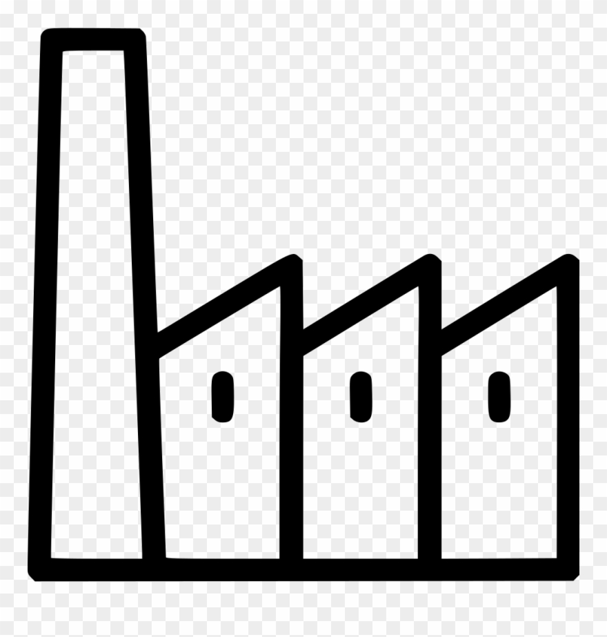 Building Industry Factory Comments - Icon Clipart