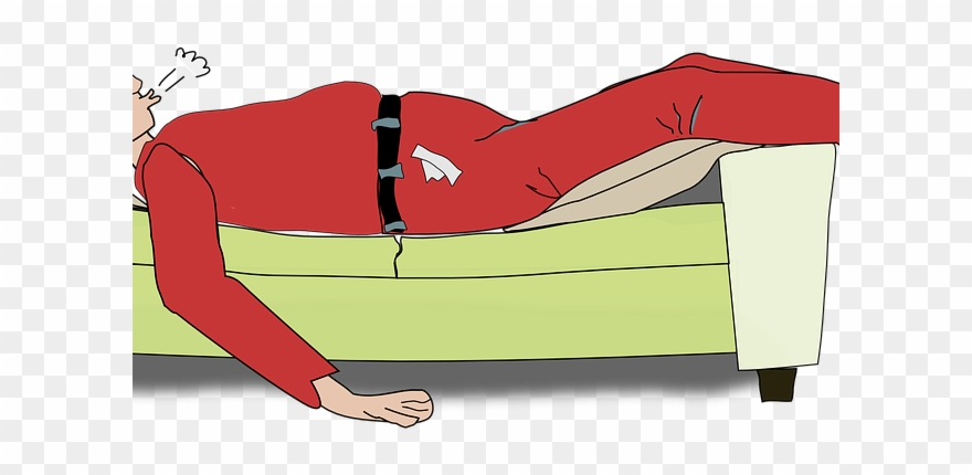 Santa Clipart Tired - Funny Christmas Greeting Card - Png Download