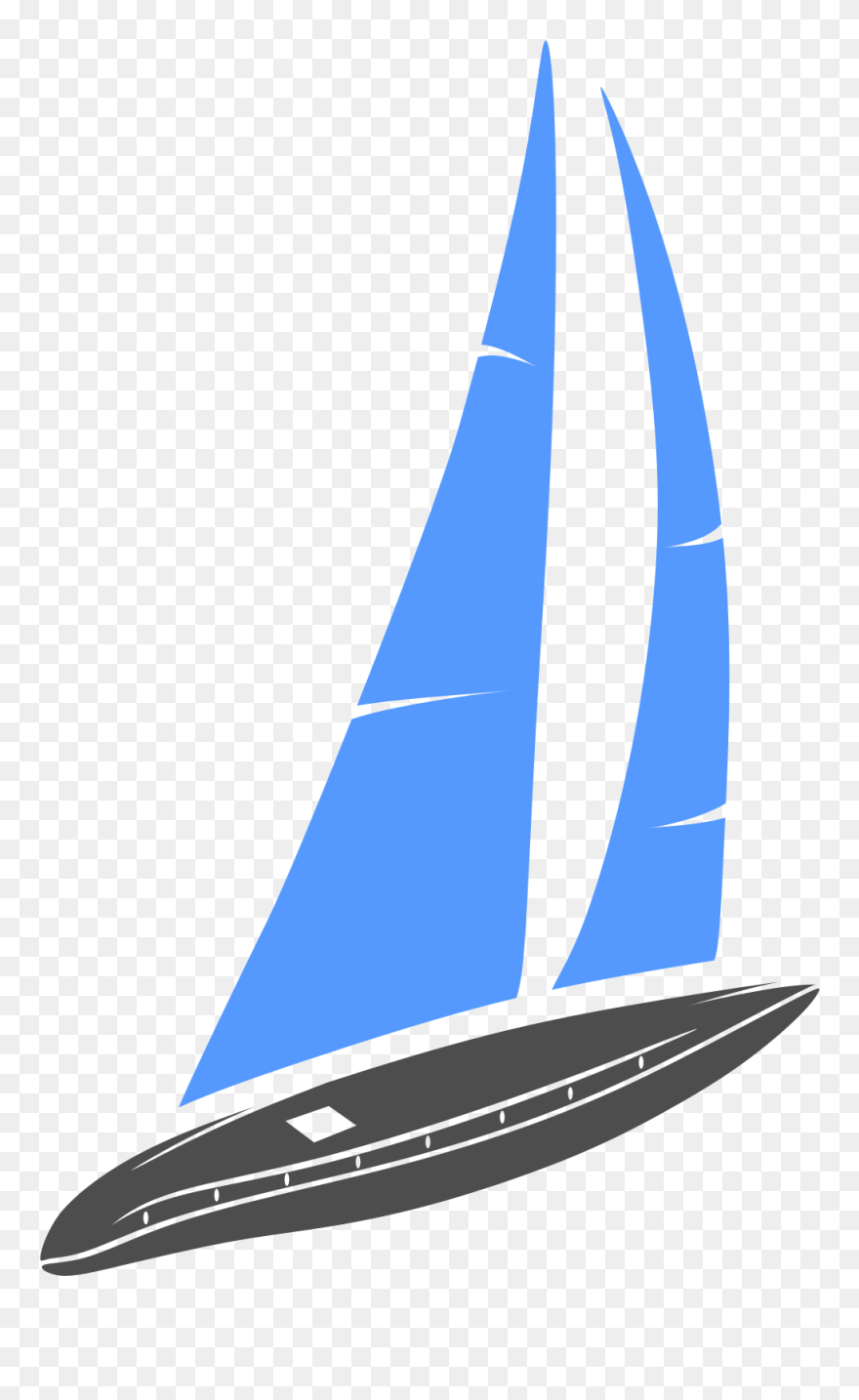 Clipart Library Sail Boat Logo Template Transportation - Logo Velero - Png Download