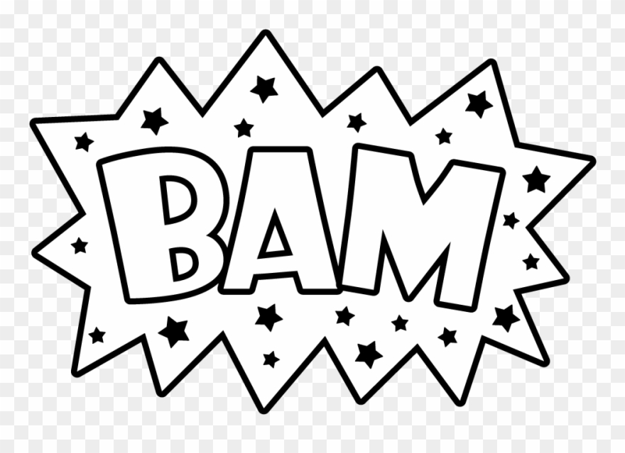 Pcs Hero Actionword Bam Bw - Imagenes De Fondos Para Clipart