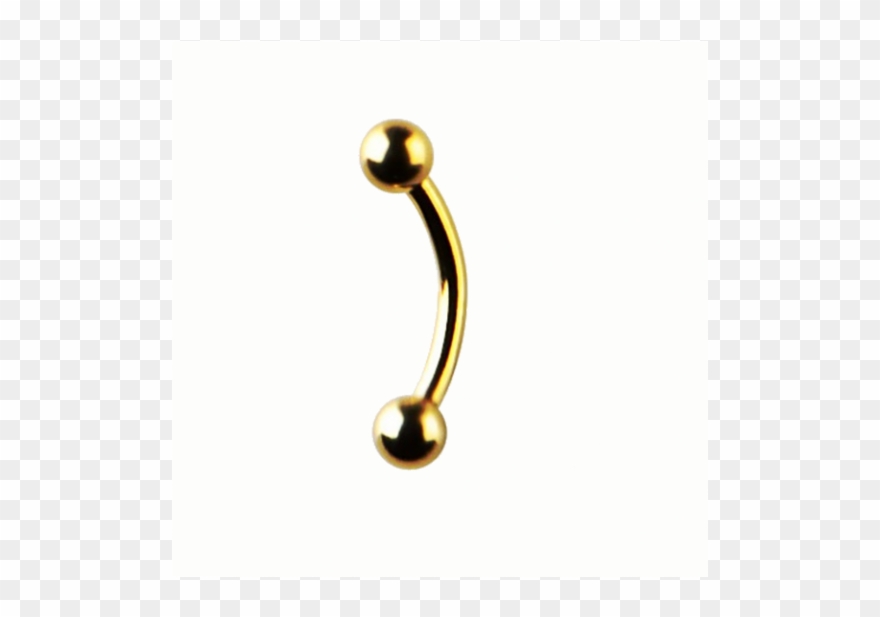 Piercing Banana Gold Acero 316l - Wood Clipart