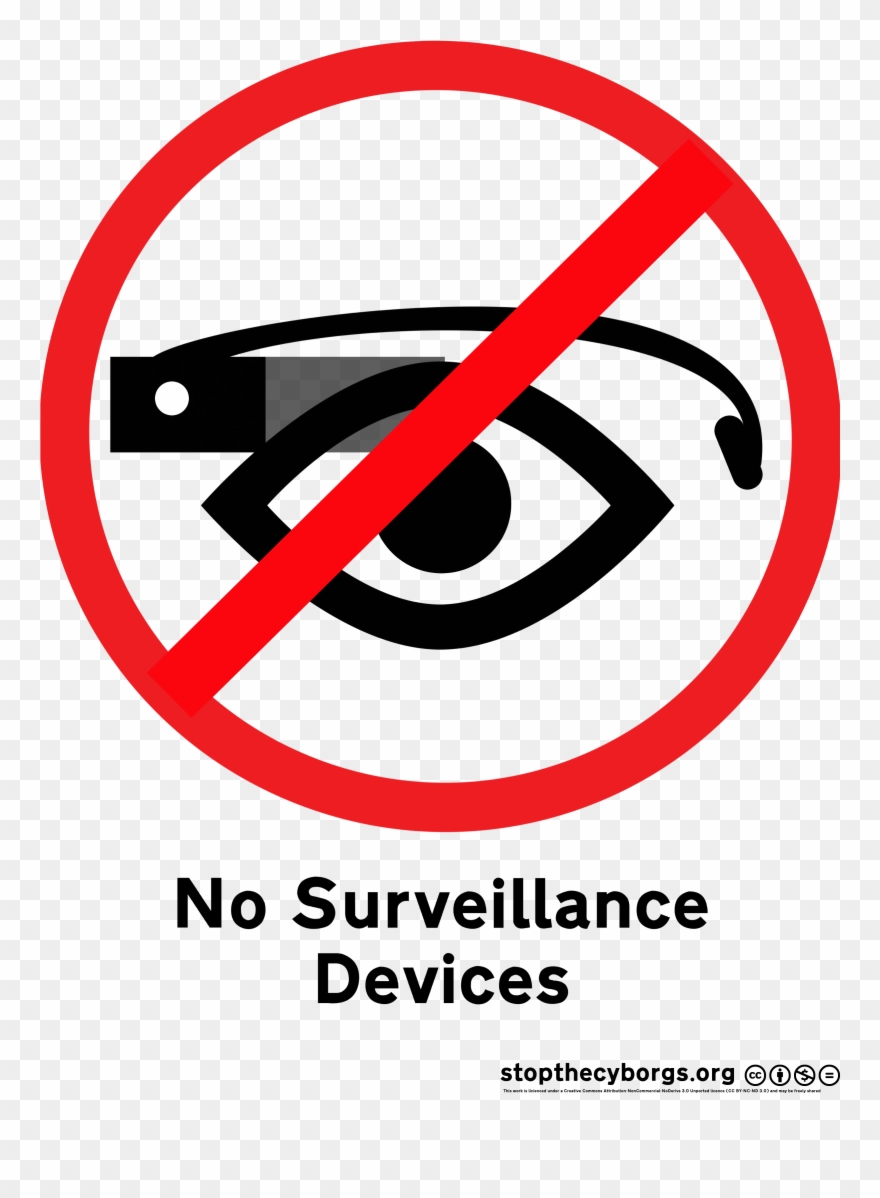 No Glassholes Allowed - Google Glass Stop The Cyborgs Clipart