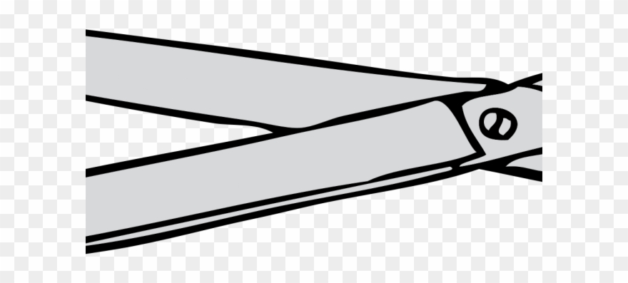 Scissor Clipart Big Object - Cartoon Scissors - Png Download