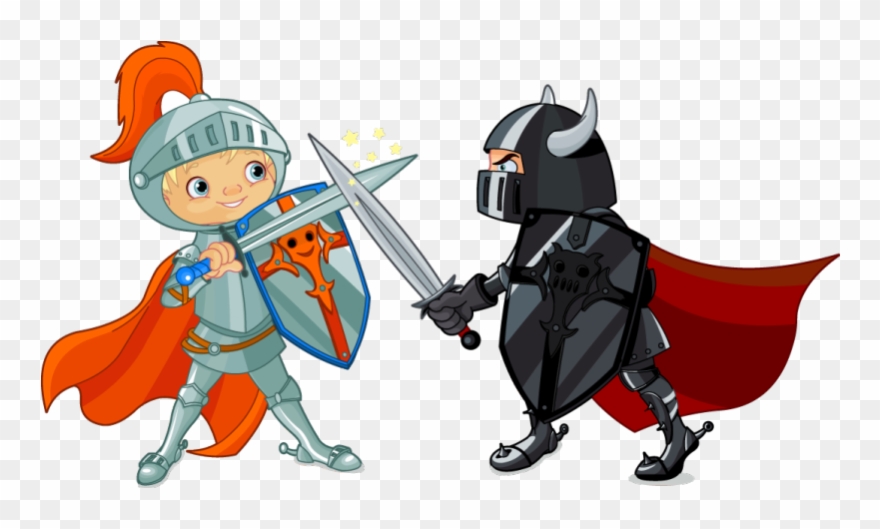Next - Knights Fighting Clipart