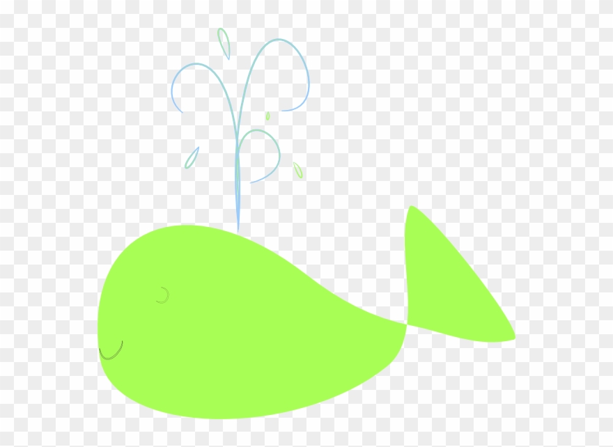 This Free Clip Arts Design Of Chartreuse Whale - Png Download