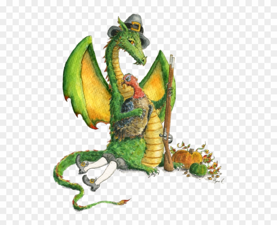 Thanksgiving Dragon Clipart