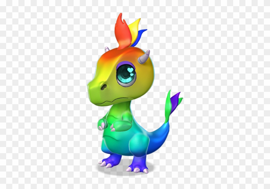 Rainbow Dragon Baby - Dragon Mania Legends Rainbow Dragon Clipart