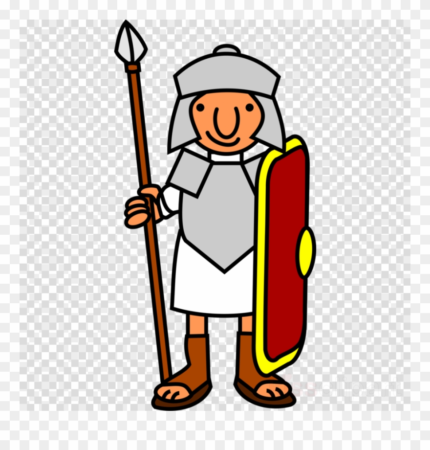 Cartoon Roman Soldier Clipart Ancient Rome Roman Army - Roman Soldier Clip Art - Png Download