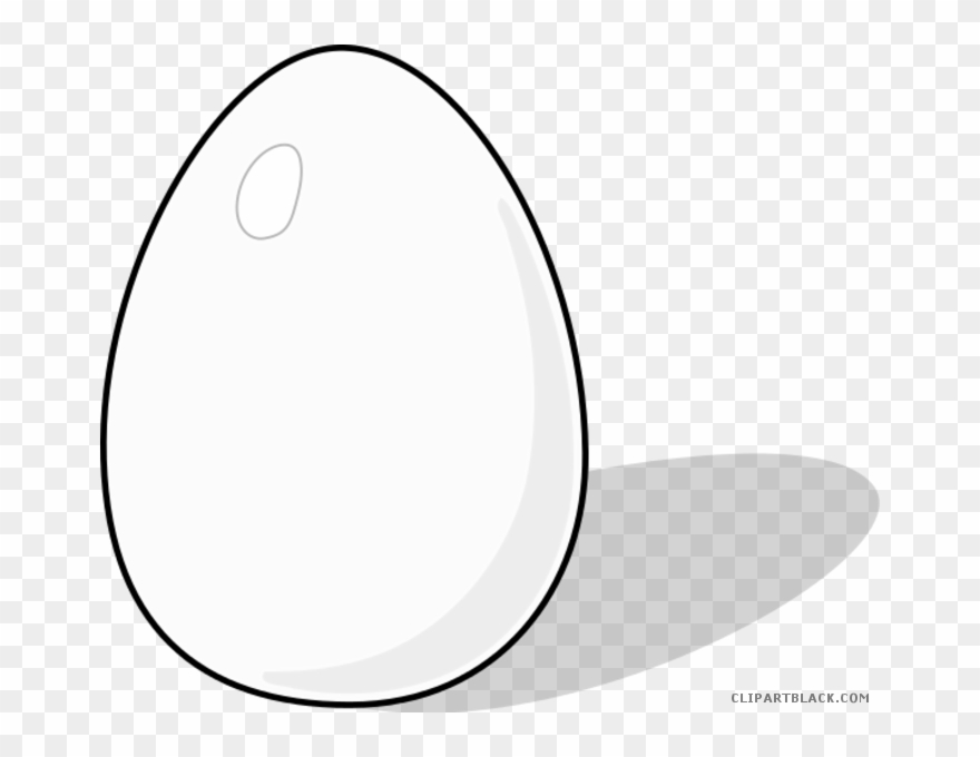 Dinosaur Egg Animal Free Black White Clipart Images - Egg Clipart Black And White - Png Download