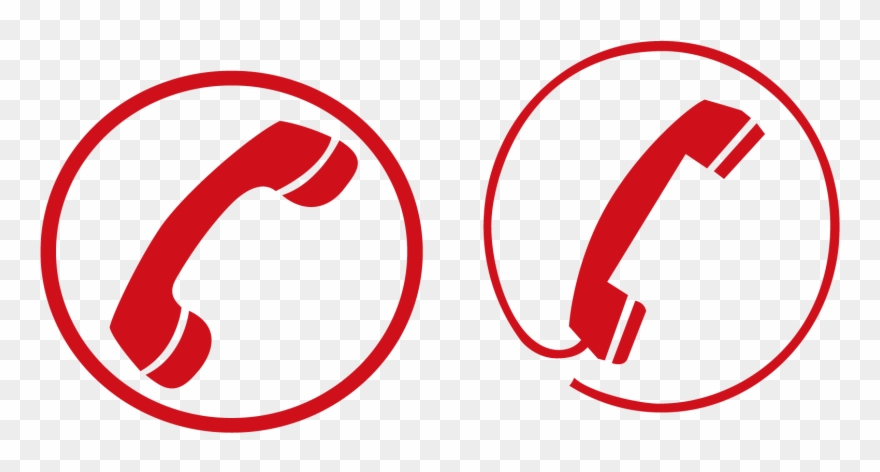 Phone Transprent Free Download - Telephone Icon Png Red Clipart