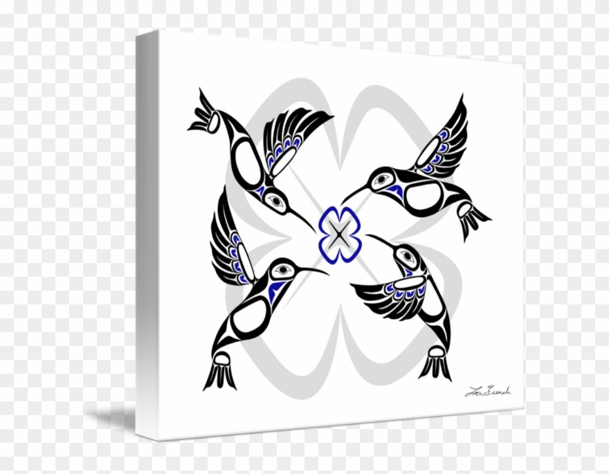 "the Dance Of Hummingbirds" By Lon French, - Native Hummingbird Art Clipart