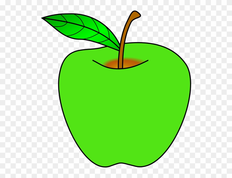 Green Apple Clipart Free - Png Download
