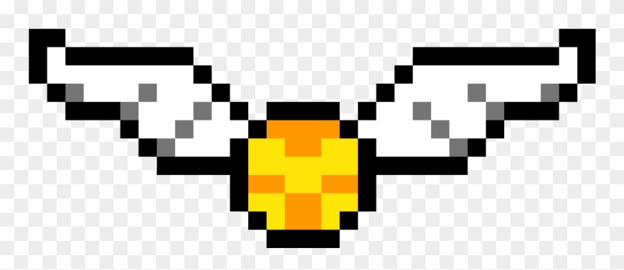 The Golden Snitch - Golden Snitch Pixel Art Clipart
