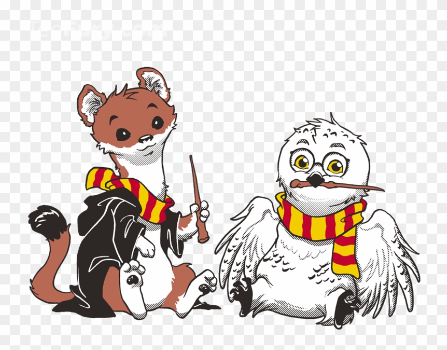 The Owl And The Weasel - Owl And The Weasel Art Print - Mini By Dooomcat Clipart