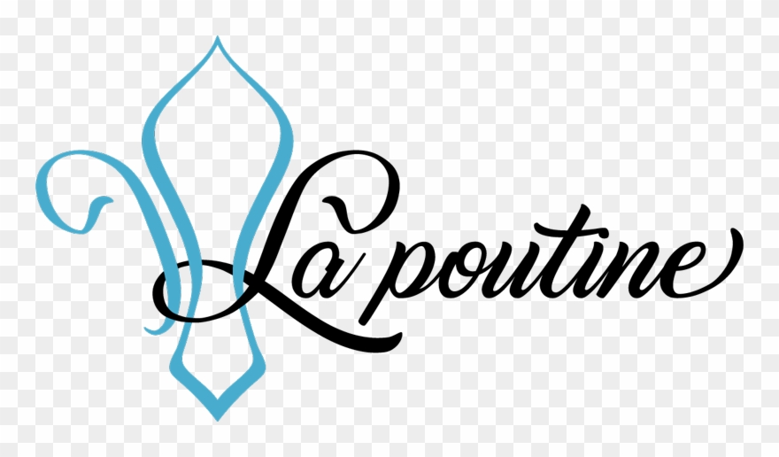 La Poutine Logo - Pick & Stick Citation - Noir Clipart