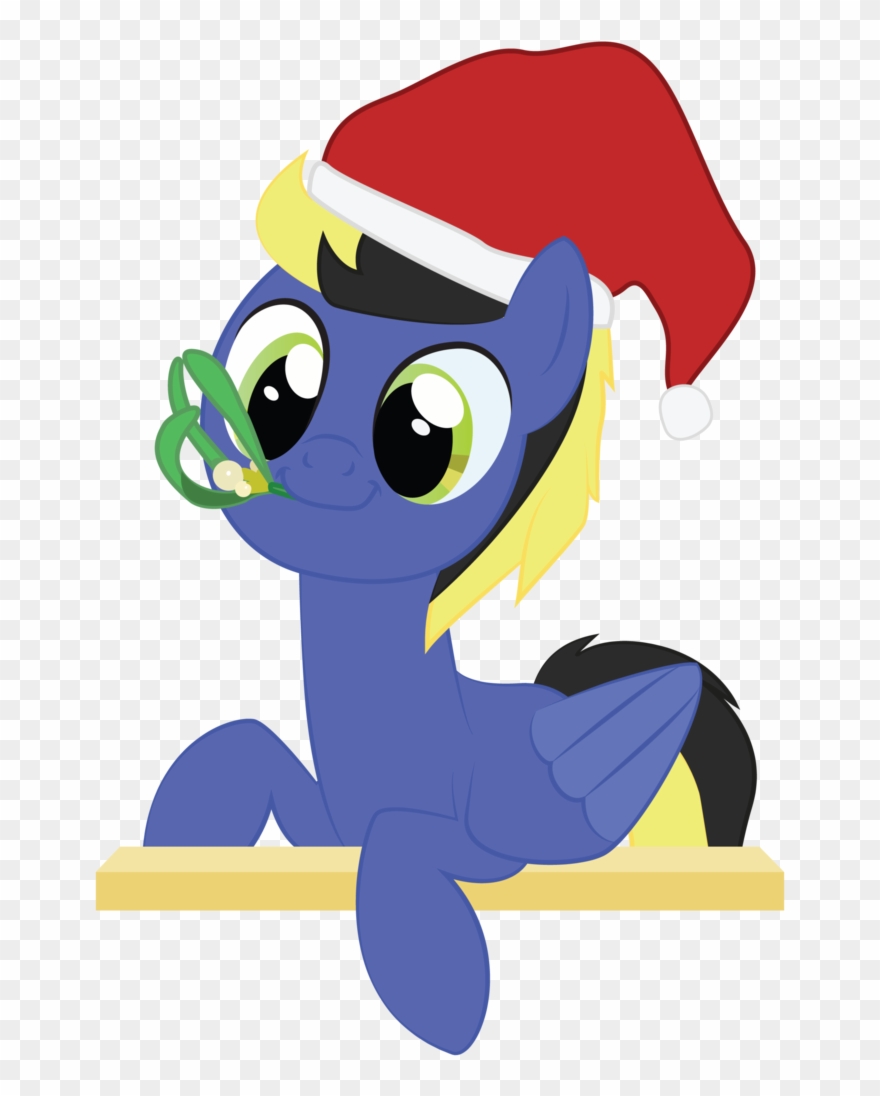 Mintysketch, Hat, Minty's Christmas Ponies, Mistletoe, - Cartoon Clipart