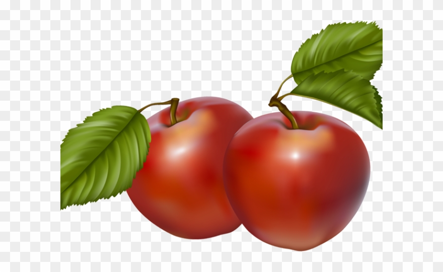 Autumn Clipart Basket - 2 Apples Clipart - Png Download