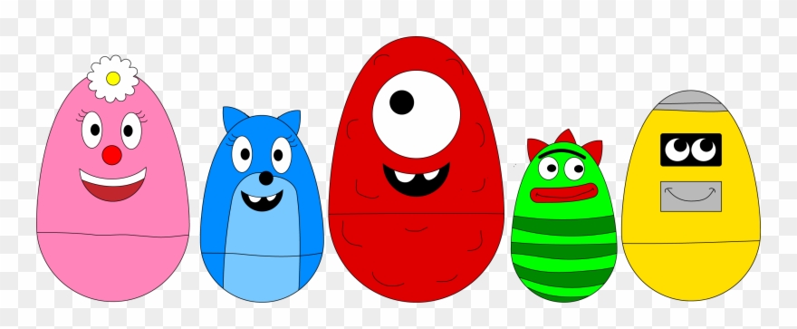Yo Gabba Gabba Nesting Eggs By Blueelephant7 - Yo Gabba Gabba Muno Png Clipart