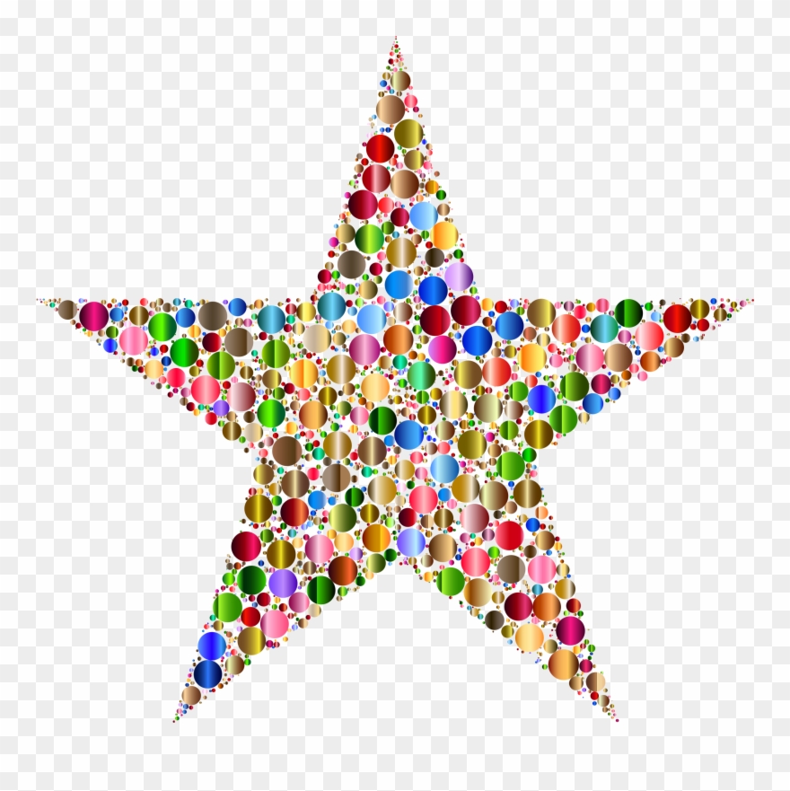 Big Image - Colorful Star No Background Clipart