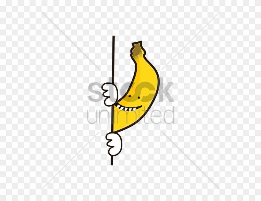 Argentina Clipart Banana - Hiding Behind Wall Png Transparent Png