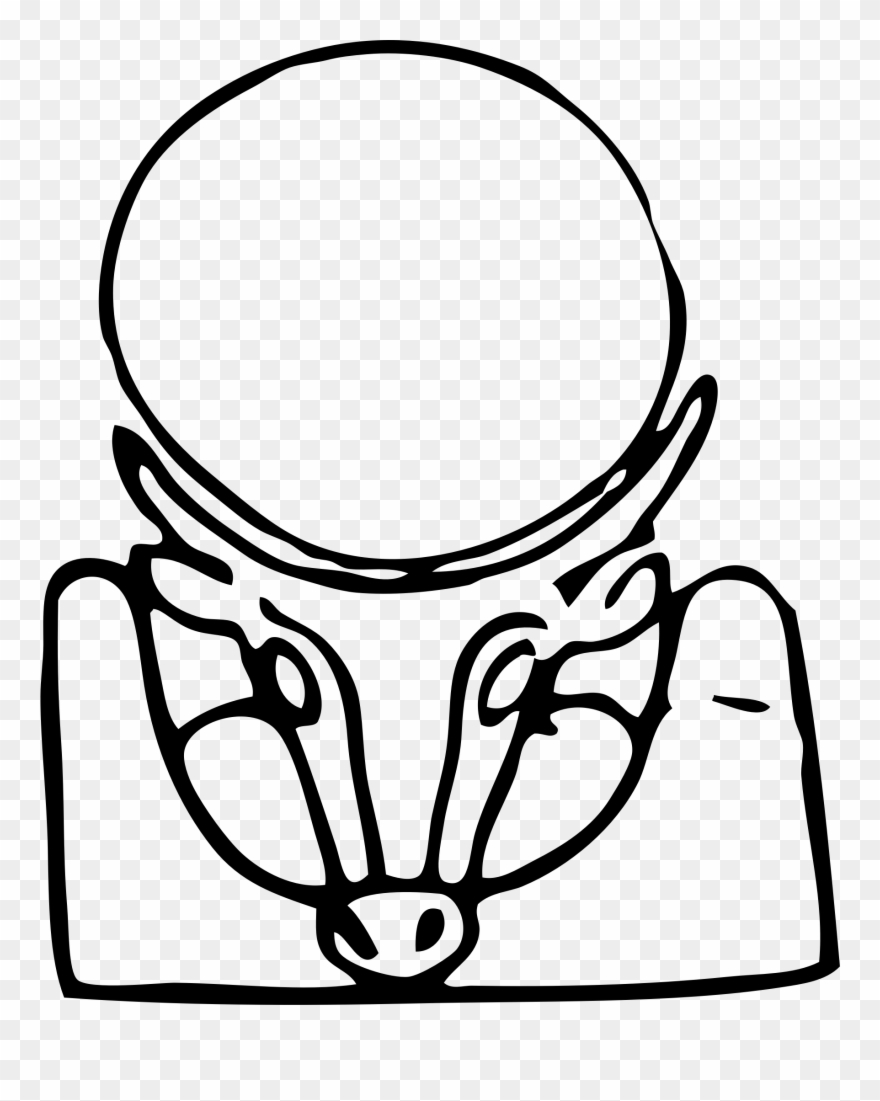 Big Image - Ancient Saturn Symbol Clipart