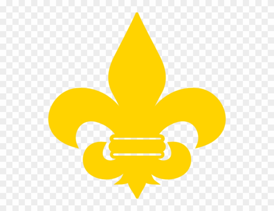 Yellow Fleur De Lis Clip Art At Clker Com Vector Clip - Boysscout Logo - Png Download