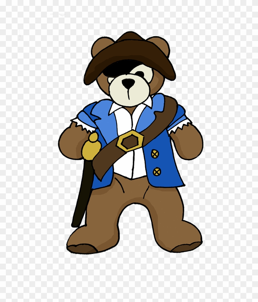 Teddy Bear Sleepover Pirate Teddy Bear - Teddy Bear Clipart