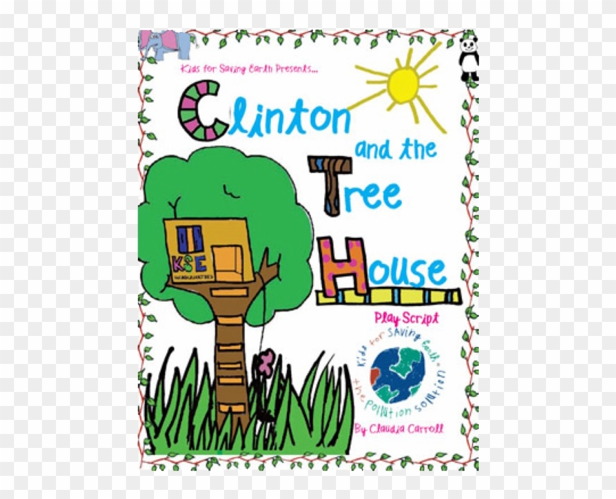 Clinton And The Tree House - Kids Clipart