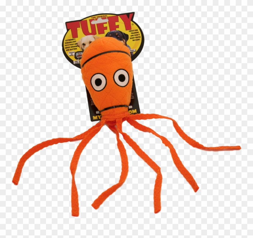 Tuffy Squid-lg [durable Dog Toy] - Tuffy Ultimate Bone Dog Toy In Red Paw Clipart