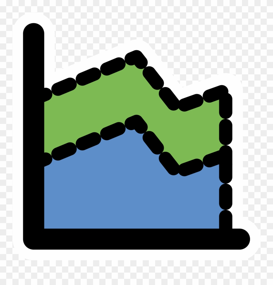 Big Image - Clipart Area Chart - Png Download