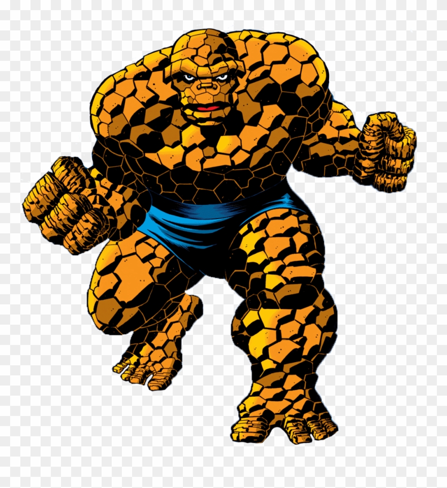 Here's The Thing - Thing Fantastic 4 Comic Clipart
