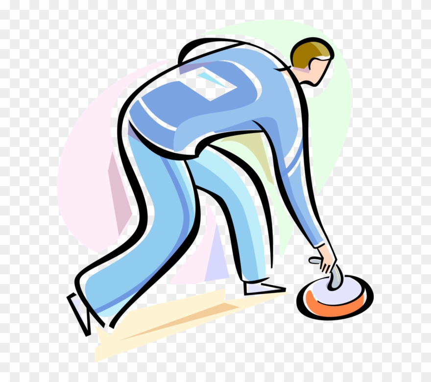 Vector Illustration Of Curler Curling Stone Or Granite - Eisstockschießen Clipart - Png Download