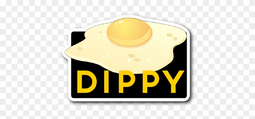 Dippy Eggs Pittsburghese Sticker - Fried Egg Clipart