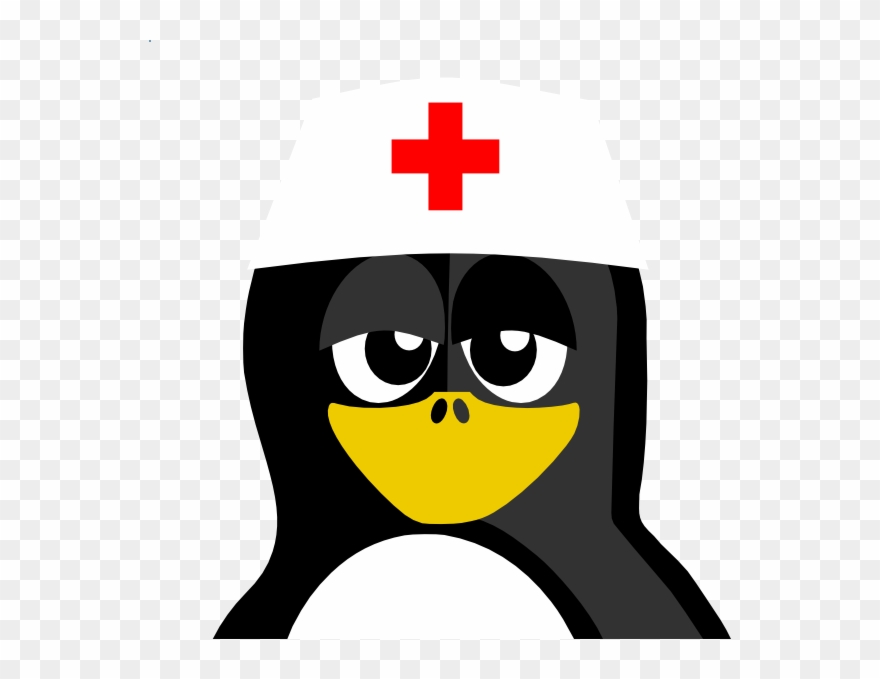 Nurse Penguin Shower Curtain Clipart