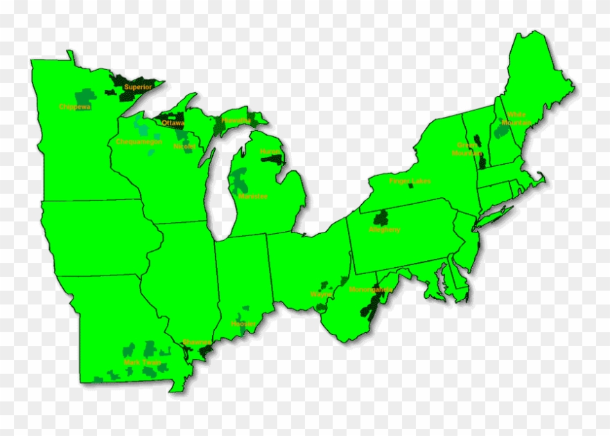 This Is A Map The Eastern Region Of The United States - Seven Days Battle Location On Map Clipart