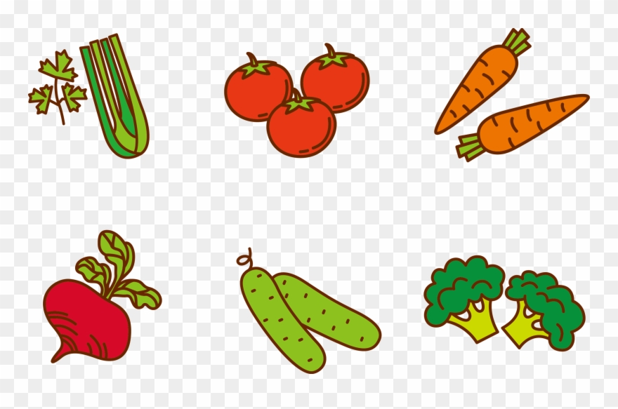 England Clipart Vegetable - Fruits And Vegetables Cartoon - Png Download