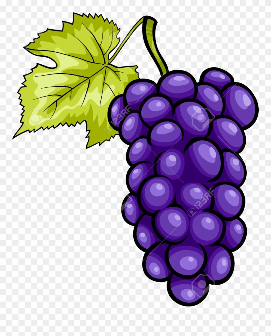Racimo De Uvas Animadas Clipart