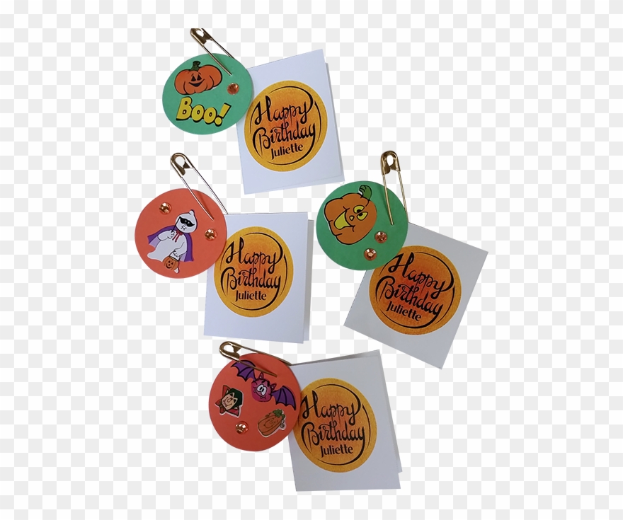 Juliette Low Halloween Birthday Card Kit For Swapping - Calligraphy Clipart