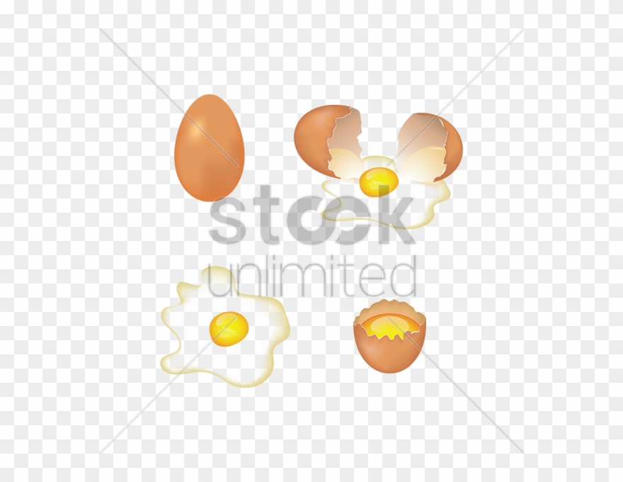 Fried Egg Clipart High Resolution - Vector Graphics - Png Download