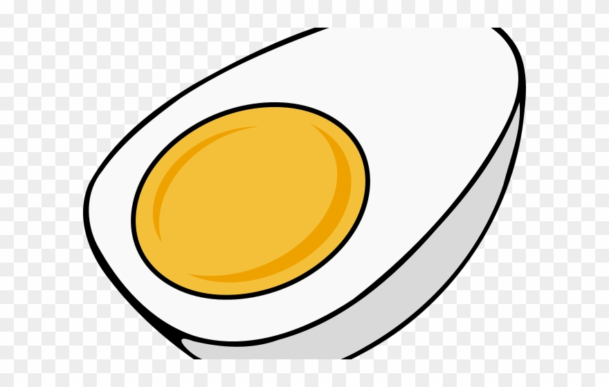 Fried Egg Clipart Boiled Egg - Cartoon Tennis Ball - Png Download