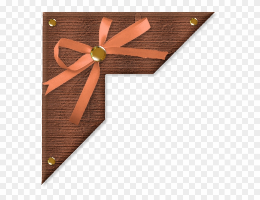 Bordures,tubes Coins,corners Flower Frame, Scrapbook - Wood Clipart