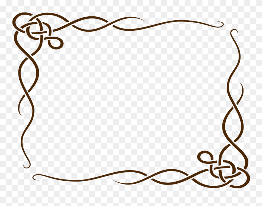 Brown Border Frame Png - Brown Frame Vector Png Clipart