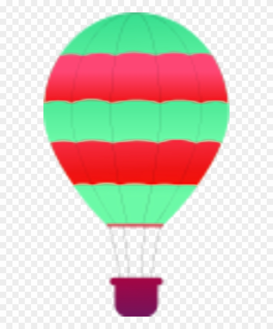 Hot Air Balloon Clipart Striped - Hot Air Balloon - Png Download